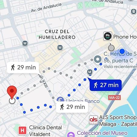 Habitaciones Privada Preciosa Grande Centro Malaga Tambien Cerca De La Playa Wi-Fi Екстериор снимка